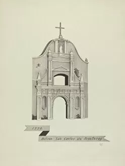 Doorway Collection: Mision San Carlos de Monterey, 1935 / 1942. Creator: James Jones