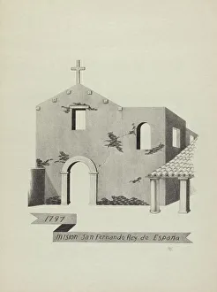 Fa And Xe7 Prints: Mision San Fernando Rey de Espana. Creator: James Jones