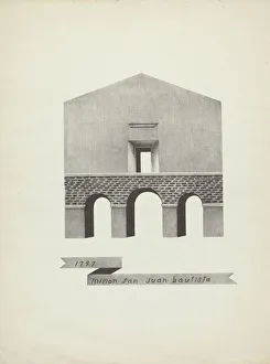 Fa And Xe7 Prints: Mision San Juan Bautista, 1935 / 1942. Creator: James Jones