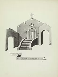 Stairway Collection: Mision Santa Margarita, 1935 / 1942. Creator: James Jones