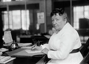 Miss Annie E.Roe, Bureau of Printing And Engraving, 1913. Creator: Harris & Ewing. Miss Annie E.Roe, Bureau of Printing And Engraving, 1913. Creator: Harris & Ewing