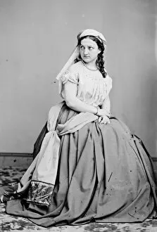 Skirt Gallery: Miss Bateman, between 1855 and 1865. Creator: Unknown