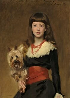 Dogs Collection: Miss Beatrice Townsend, 1882. Creator: John Singer Sargent