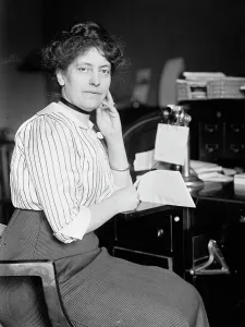 Office Worker Prints: Miss Carolyn B. Sheldon at Desk, 1914