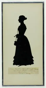 Purses Prints: Miss Cecilia Clifton, December 18, 1840. Creator: Auguste Amant Constant Fidele Edouart