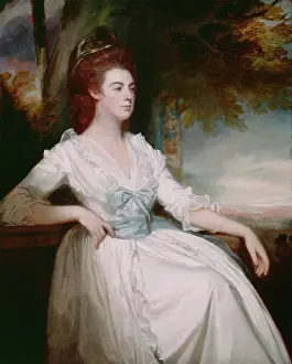 Romney Prints: Miss Clavering, between 1780 and 1782. Creator: George Romney