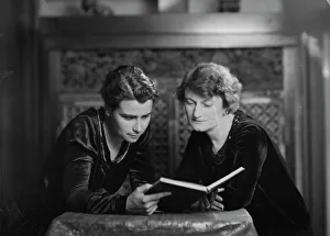 Homosexual Prints: Miss Dorothy Arzner and Marion Morgan, portrait photograph, 1927. Creator: Arnold Genthe