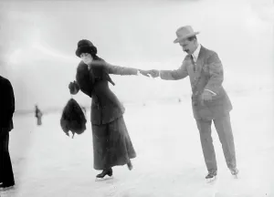 Skate Prints: Miss Edith Howard Skating with Henri Martin