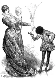 Miss Ellen Terry as Portia, in The Merchant of Venice at the Lyceum Theatre, 1880. Creator: Joseph Swain