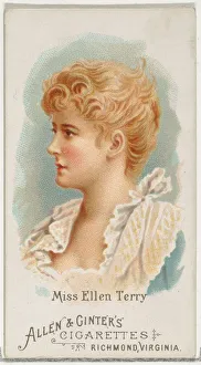 Ellen Gallery: Miss Ellen Terry, from Worlds Beauties, Series 1 (N26) for Allen & Ginter Cigarettes