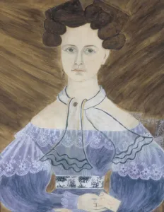 Parker Prints: Miss Emeline Parker of Lowell, Massachusetts, 1832. Creators: Ruth Whittier Shute