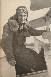 Associated Newspapers Ltd Gallery: Miss Jean Batten, of New Zealand, who in May, 1934, flew from England to Australia, breaking Mrs. M