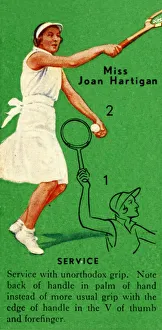 Arm Movement Gallery: Miss Joan Hartigan - Service, c1935. Creator: Unknown
