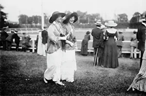 Race Track Prints: Miss Josephine Wise and Vera Fruy, between c1910 and c1915. Creator: Bain News Service