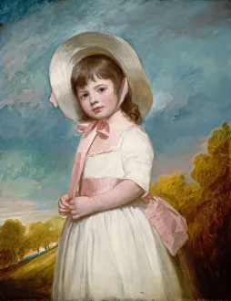 Ribbon Prints: Miss Juliana Willoughby, 1781-1783. Creator: George Romney