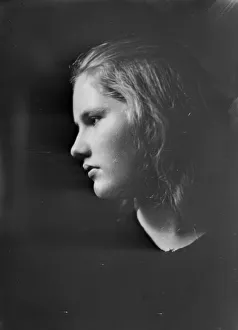 Katherine Howard Prints: Miss Katherine Pillsbury, portrait photograph, 1919 Sept. 29. Creator: Arnold Genthe