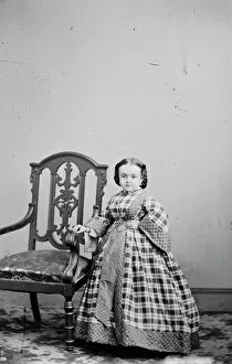 Hoopskirt Gallery: Miss Lavinia Warren, between 1855 and 1865. Creator: Unknown