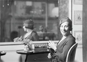 Miss Lucrezia Bori, portrait photograph, 1932 Apr. 6. Creator: Arnold Genthe