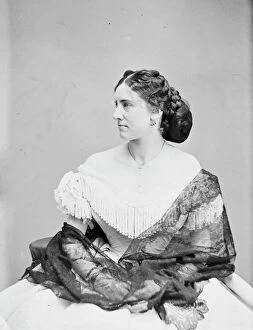 Haberdashery Gallery: Miss Lucy Dean, between 1855 and 1865. Creator: Unknown