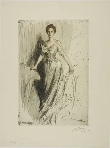 Zorn Anders Prints: Miss Lurman, 1901. Creator: Anders Leonard Zorn