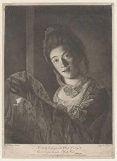 Georgian Collection: Miss Lydia Hone - 'Her beauty hangs on the Cheek of Night, like a rich Jewel... November 30, 1771