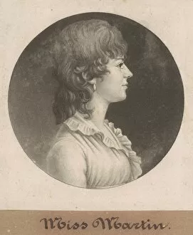 Blouse Collection: Miss Martin, 1802. Creator: Charles Balthazar Julien Fevret de Saint-Memin