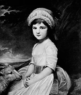 Romney Prints: Miss Martindale, c1781, (1912). Artist: George Romney
