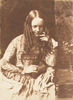 David Octavius Prints: Miss Munro, 1843-47. Creators: David Octavius Hill, Robert Adamson, Hill & Adamson