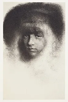 Photograph Bromoil Print Prints: Miss S.... From the portfolio: Robert Demachy, c.1890-1914. Creator: Robert Demachy