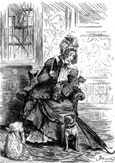 Lap Dog Prints: Miss Tabitha Monckton, 1880. Creator: Joseph Swain