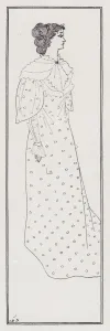 Beardsley Aubrey Prints: Miss Winifred Emery, 1894. Creator: Aubrey Beardsley