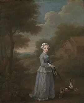 Hogarth William Collection: Miss Wood, ca. 1730. Creator: William Hogarth