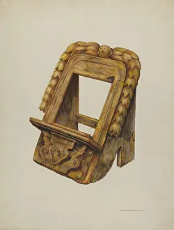 Gerald Transpota Prints: Missal Stand, 1937. Creator: Gerald Transpota