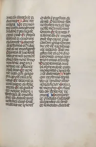 D 1478 Prints: Missale: Fol. 121: contains music for Hely Hely Lama etc. within St. Mattion Passion