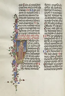 1420 1503 Prints: Missale: Fol. 124v: Christ holding the Cross