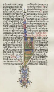 Missale: Fol. 131: Saint Luke with Bull, 1469. Creator: Bartolommeo Caporali (Italian, c