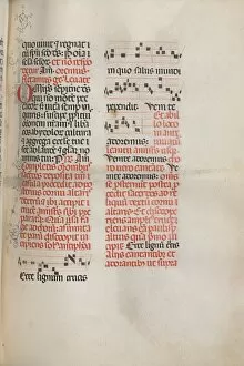 Bartolommeo Caporali Collection: Missale: Fol. 148: Music for Ecce lignum cruces