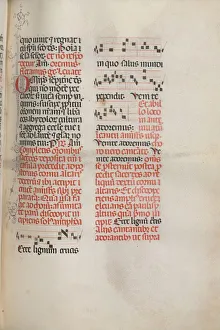 Bartolommeo Caporali Italian Gallery: Missale: Fol. 148: Music for Ecce lignum cruces
