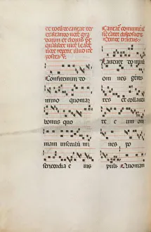 Missale: Fol. 171v: Music for Alleluia etc. at beginning of Easter, 1469 Missale: Fol. 171v: Music for Alleluia etc. at beginning of Easter, 1469