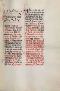 Bartolommeo Caporali Italian Gallery: Missale: Fol. 173: Music for Alleluia etc. at beginning of Easter, 1469
