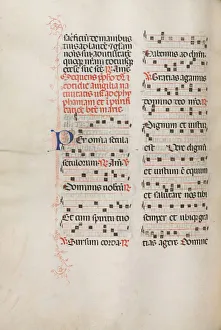 D 1478 Prints: Missale: Fol. 176v: Music for various ordinary prayers