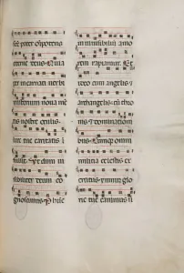 Missale: Fol. 177: Music for various ordinary prayers, 1469. Creator: Bartolommeo Caporali Missale: Fol. 177: Music for various ordinary prayers, 1469. Creator: Bartolommeo Caporali
