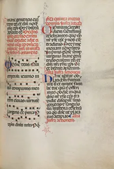 Missale: Fol. 178: Music for various ordinary prayers, 1469. Creator: Bartolommeo Caporali Missale: Fol. 178: Music for various ordinary prayers, 1469. Creator: Bartolommeo Caporali