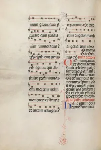 D 1478 Prints: Missale: Fol. 179v: Music for various ordinary prayers
