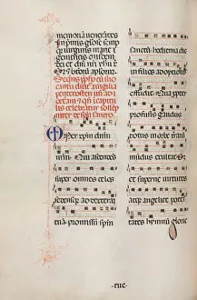 D 1478 Prints: Missale: Fol. 180v: Music for various ordinary prayers