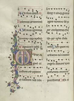 Bartolommeo Caporali Collection: Missale: Fol. 183v: Cross, Foliage, 1469. Creator: Bartolommeo Caporali (Italian, c