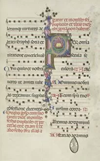 Bartolommeo Caporali Collection: Missale: Fol. 184: Foliage, 1469. Creator: Bartolommeo Caporali (Italian, c. 1420-1503)