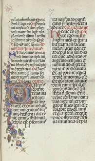 Bartolommeo Caporali Italian Gallery: Missale: Fol. 270: Presentation of Christ to Simeon, 1469. Creator: Bartolommeo Caporali (Italian)