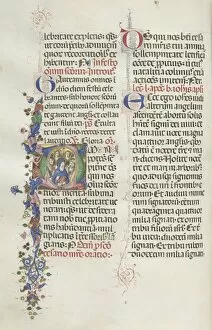 Bartolommeo Caporali Collection: Missale: Fol. 322v: The Virgin among the Apostles and Saints, 1469. Creator: Bartolommeo Caporali