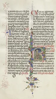Assisted By Prints: Missale: Fol. 387v: Death represented as a Skeleton with a Sickle, 1469